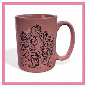 Disney 15 oz Pink Double Sided Ceramic Mug with Disney Princesses